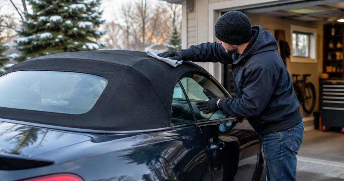 How to protect a convertible top before winter storage
