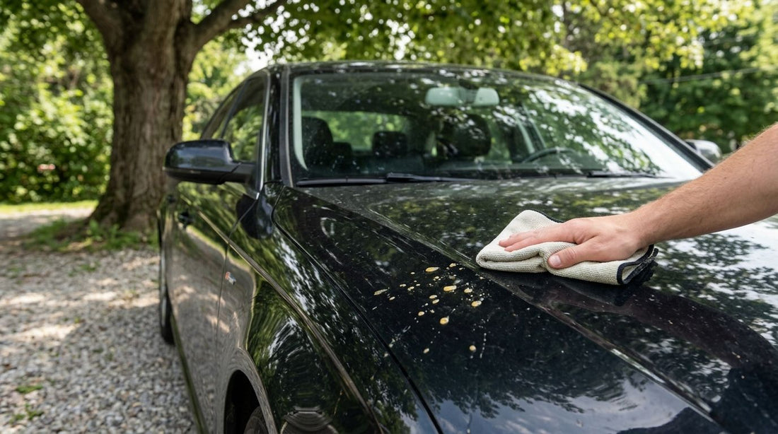 How to remove tree sap from a car parked under trees