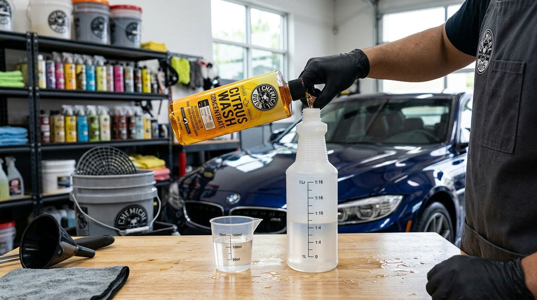 How to dilute concentrated detailing chemicals correctly