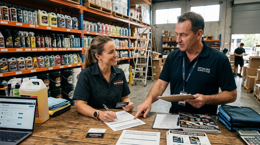 How to open a wholesale account with a detailing supply distributor