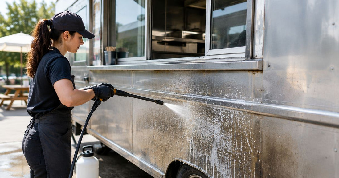 Best degreasers for food truck exterior grease buildup