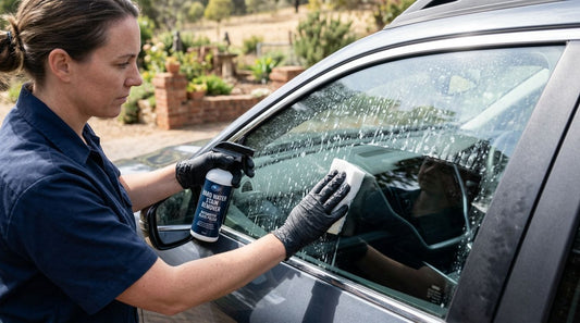 How to remove hard water stains from glass in high-mineral areas