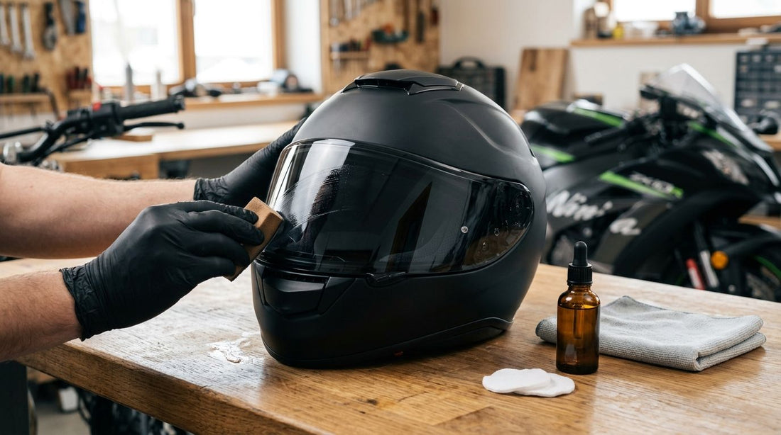 Ceramic coatings for motorcycle helmets and visors