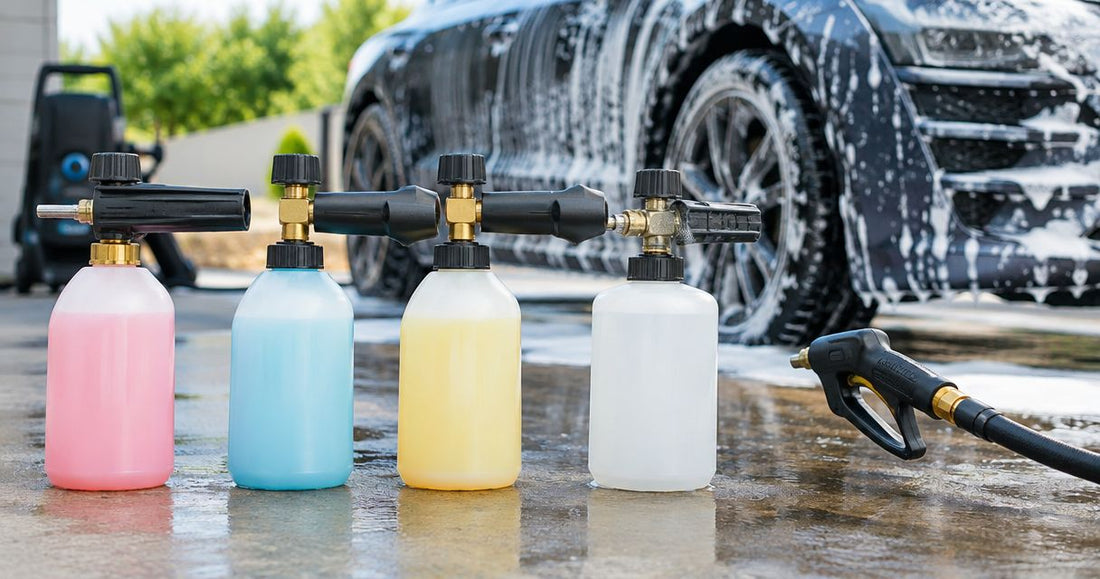 Foam cannons ranked by PSI compatibility for detailing rigs