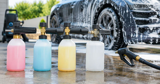 Foam cannons ranked by PSI compatibility for detailing rigs