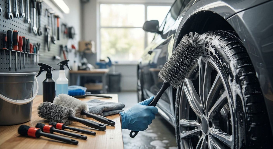 Best tire and wheel scrub brush for detailing shops