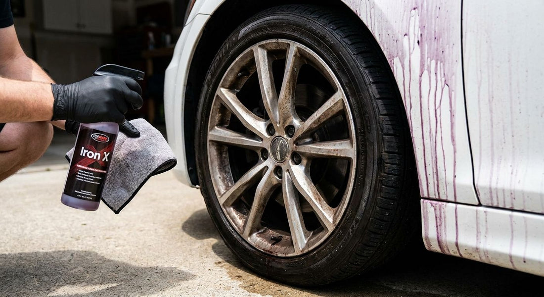 How to remove iron contamination from wheels and paint