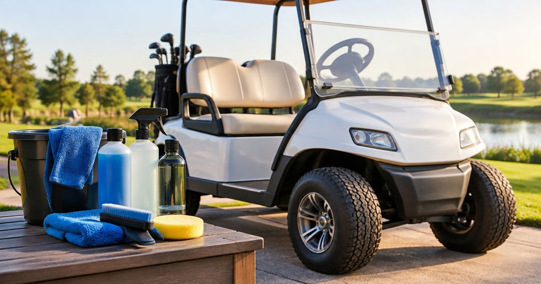 Detailing chemicals for golf cart and low-speed vehicle owners