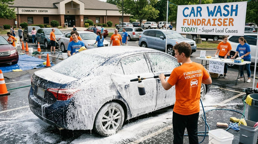 Foam cannon soap for car wash fundraiser events
