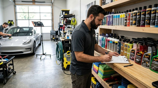 How to build a start-up inventory list for a new detailing shop