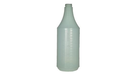 32 oz detailing bottle with dilution scale for accurately measuring, mixing, and dispensing automotive detailing chemicals and cleaning solutions