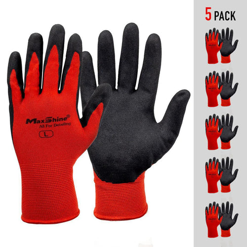 Maxshine Breathable Work Gloves 5PK Action
