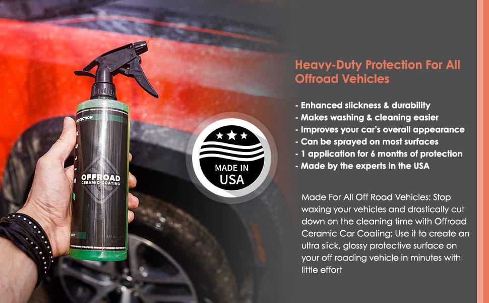 HydroSilex Offroad Vehicle Ceramic Coating - Protective Ceramic Detail Spray for Off Roading SUV, ATV, UTV, Dirt Bike, 4 Wheeler