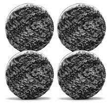 Buff and shine uro tec black white microfiber  pad 2 inch