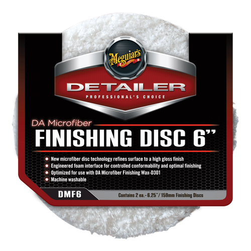 Meguiar's DA Microfiber Buff Pads - 6 Inch. (2 Pack) Action