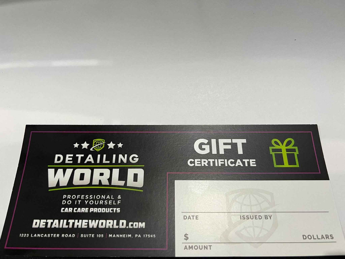 Detailing World Gift Certificate