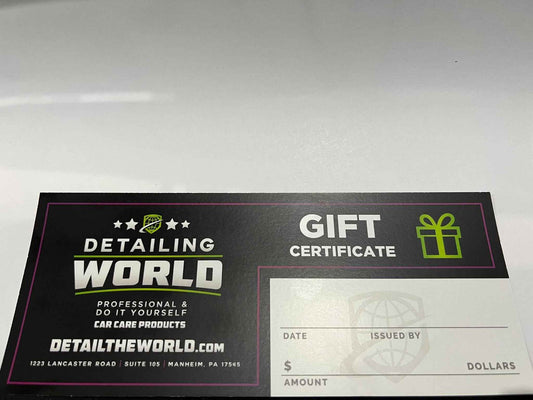 Detailing World Gift Certificate