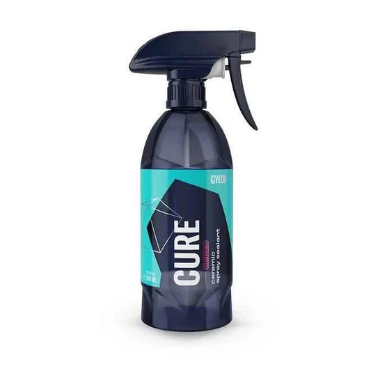 GYEON Q2M Cure 500mL ceramic coating maintenance spray for restoring gloss, slickness, and hydrophobic protection on automotive paint