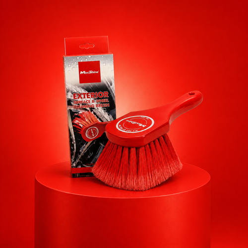 Maxshine Exterior Surface & Wheel Cleaning Brush Action
