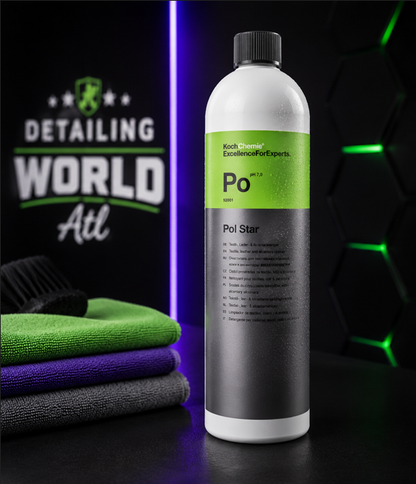 Koch Chemie Pol Star 1L bottle with microfiber towels at Detailing World ATL