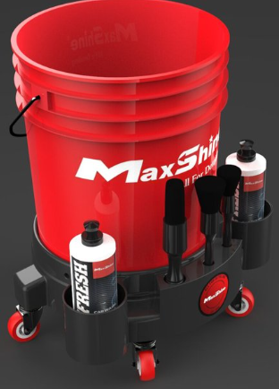 MaxShine Rolling Bucket Dolly Action