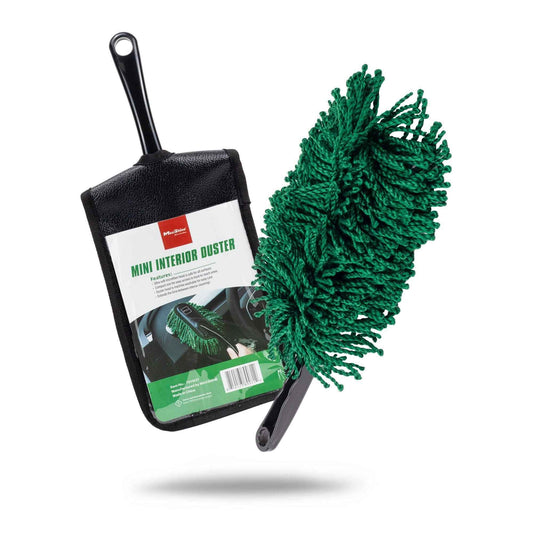 MaxShine Mini Interior Duster soft detailing brush for removing dust from dashboards, vents, screens, and other automotive interior surfaces