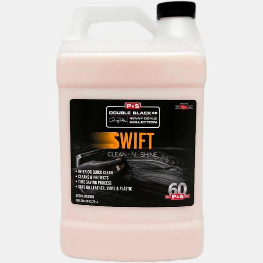P&S Swift Clean and Shine waterless wash and quick detail spray for cleaning automotive paint, boosting gloss, and maintaining a freshly detailed finish